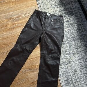 Song of Style Lizz Leather Pant in Brown
